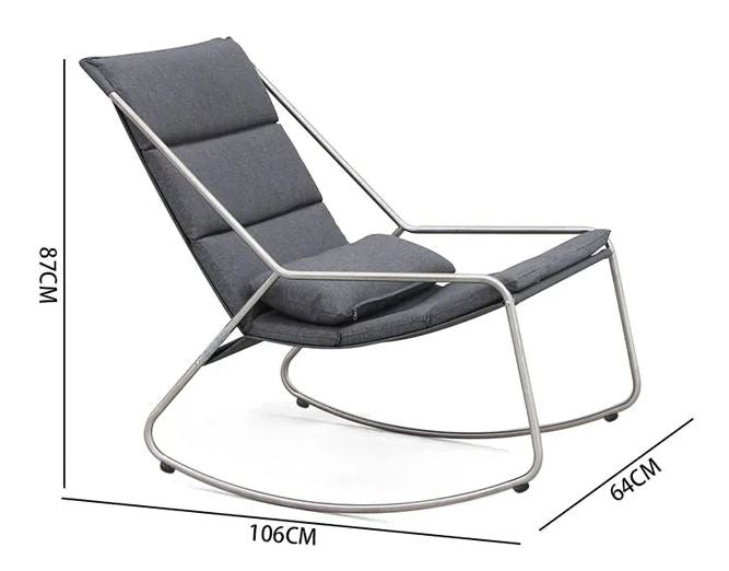 Mecedora inoxidable 304